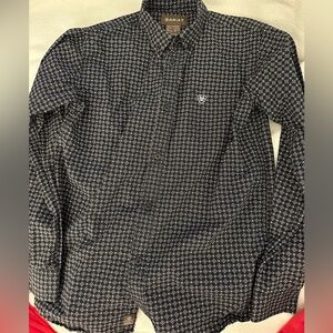 Ariat Boy’s Geometric Button Down Shirt Size large (14/16)